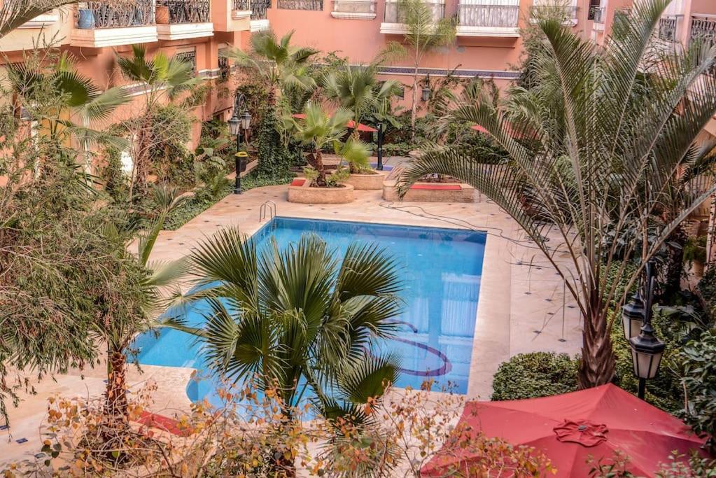 Beautiful, Great Equipped 122 M Holiday Apartment Near Majorelle Garden And Gueliz With Pool Views And A Large Balcony And Terrace Marrakesh Exterior foto
